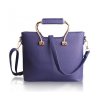 HANDBAGS AND 3 IN 1 SHOULDER BAGSPU TOP-HANDLE BAGS FOR WOMEN. - BLUE