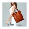 WOMEN TOP HANDLE SATCHEL HANDBAGS MESSENGER SHOULDER BAG FOR WOMEN TOP PURSE TOTE BAG - WINE-VERTICAL