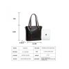 WOMEN'S TOTE BAG VINTAGE GENUINE LEATHER PURSE HANDBAG SHOULDER BAG - BLACK LEATHER TOTE BAGS