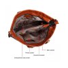 WOMEN HANDBAG PU LEATHER BUSINESS TOP HANDLE BAGS WITH SHOULDER STRAP - BROWN